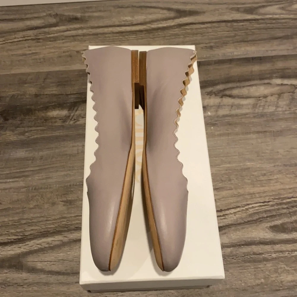 😍 Chloe Lauren Leather Ballet Flats Shoes NEW! - Picture 10 of 16